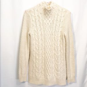 Lauren Ralph Lauren Alpaca Wool Cable Knit Sweater